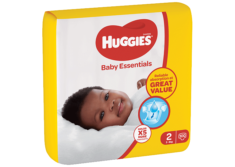Huggies baby essentials diapers packet